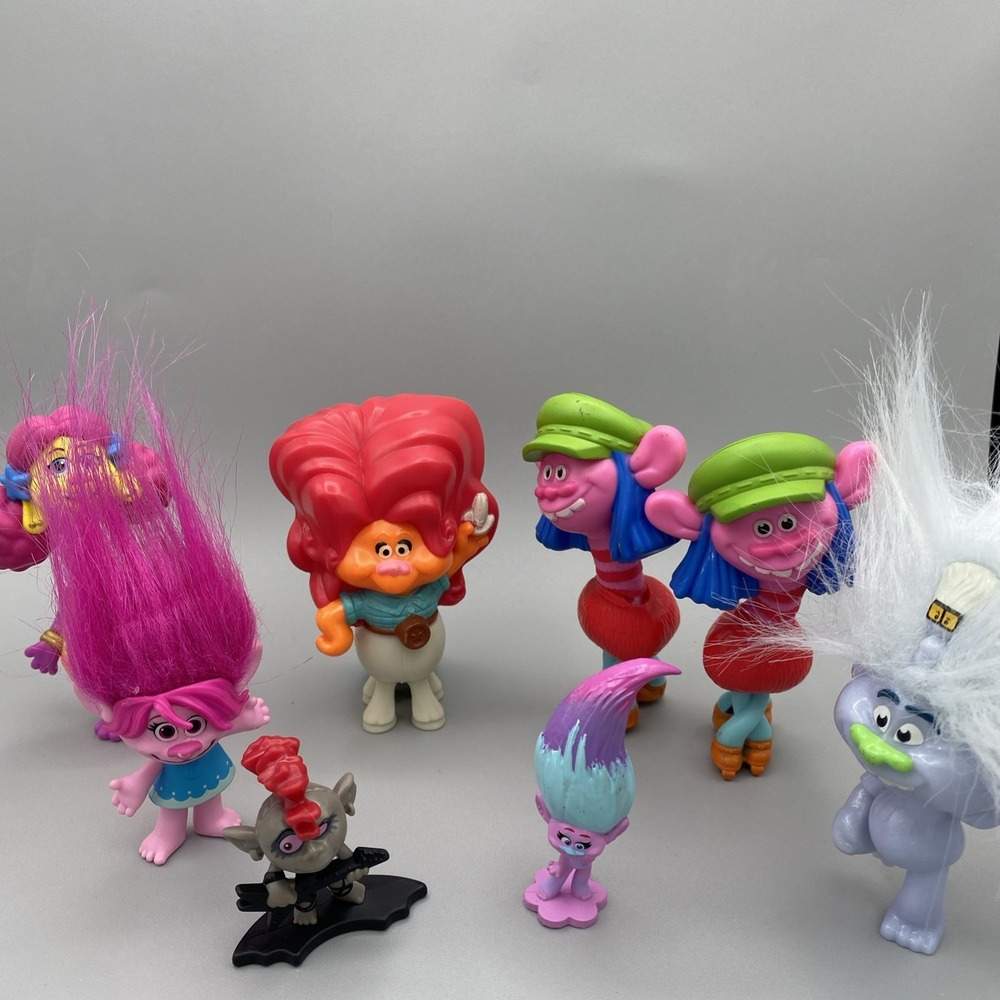 Dreamworks Trolls lot‎ Of 8 World Tour Poppy Diamond